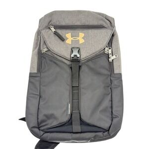 Under Armour Compel Storm Sling Backpack Gray Black Crossbody Laptop Sport Bag